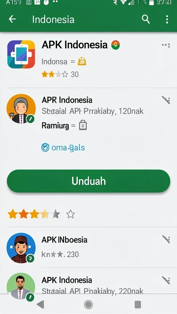 Tampilan utama aplikasi pandawin App: Info, Rating, dan Link Download yang intuitif dan efisien.